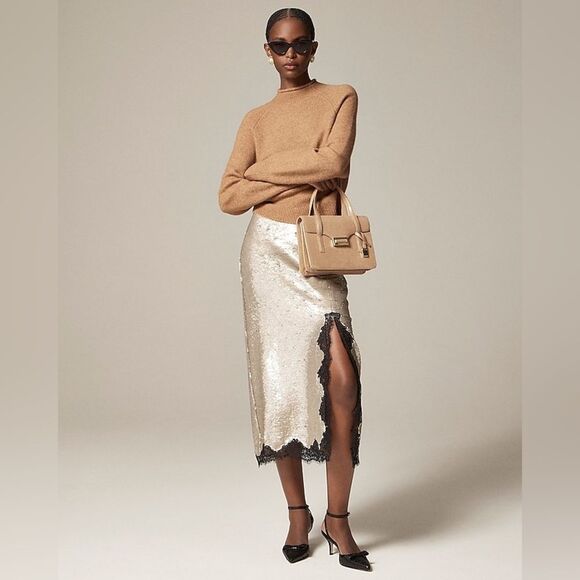 NWT J CREW Rollneck™ sweater in Supersoft yarn in Brown/grey - Picture 2 of 7